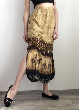 Стильная юбка миди сафари с жирафами 1+1=39 фото