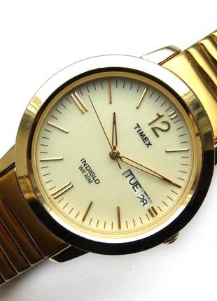 Timex мужские часы из сша с датой и днем недели wr30m indiglo6 фото