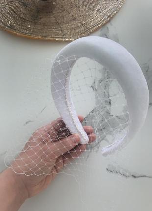 Обідок обруч з вуаллю