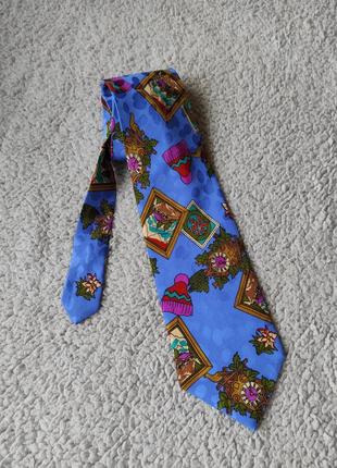 Шелковый галстук краватка шелк3 фото