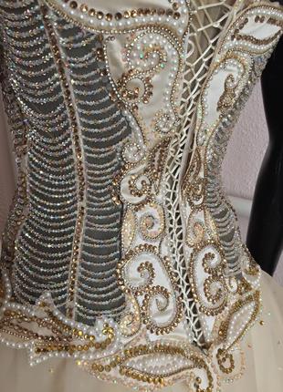 Платье шикарное сукня випускний бал  вечірня выпускное золотого5 фото