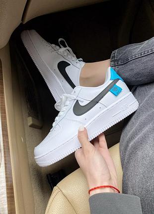 Nike air force 1 gs blue fury, женские кроссовки найк