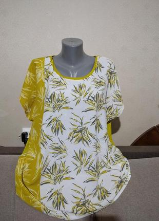 Блуза віскоза батал damart uk22/24, євро 50/52, наш 56/58, сток