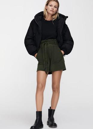 Трендовые шортики микровельвет с высокой посадкой от zara💣🔥💣