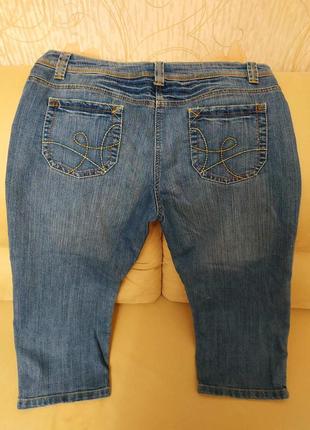Джинси бриджі капрі штани шорти батал джинсы джинсовые бриджи капри шорты большого размера2 фото