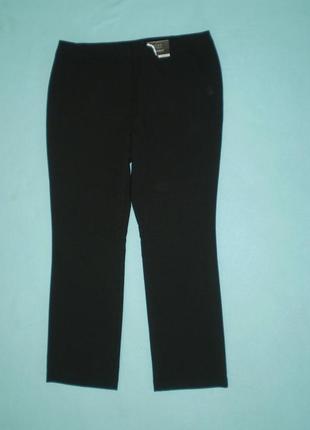 Новые черные брюки papaya uk18, 50-52 xl-xxl классические женские2 фото