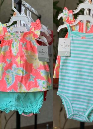 Набір на дівчинку літній фірми картерс