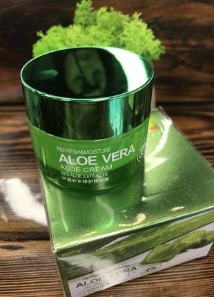 Освежающий крем-гель для лица с алоэ-вера bioaqua aloe vera 92% moisturizing cream