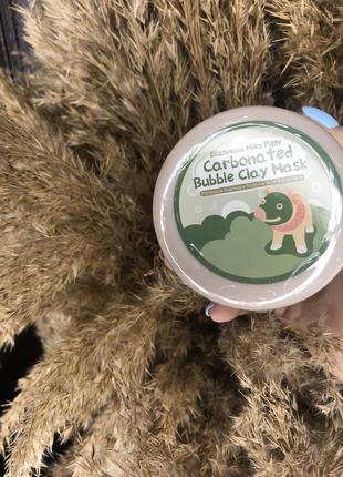 Пузырьковая грязевая маска для очищения пор elizavecca carbonated bubble clay mask 100г.3 фото