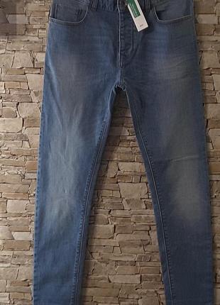 Джинсы,  размер 31, skinny, united colors of benetton, италия