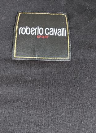 Чорна футболка roberto cavalli5 фото
