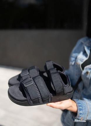 Adidas adilette sandals bile, женские сандали летние адидас черные