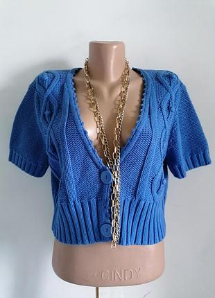 🌿вязаный фактурный топ🌿укороченный трикотажный топ в стиле celine пастельного оттенка