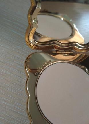 Винтажная пудра пудреница винтаж аксессуар люксовый бренд тяжёлая - металл