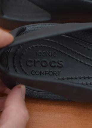 Черные босоножки, балетки, сандалии crocs, 40 размер. оригинал6 фото