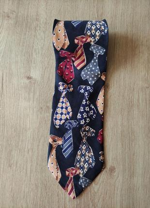 Шикарный мужской шелковый галстук hugo boss, оригинал3 фото