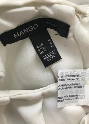 Перлинно-біле плаття mango / l 4