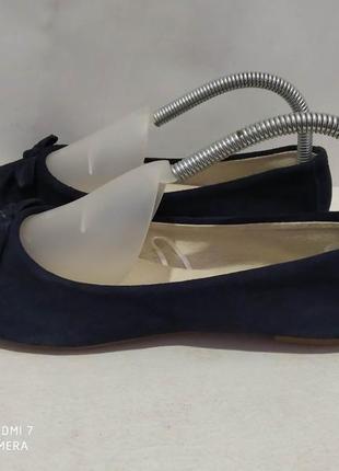 Кожаные туфли балетки blue motion2 фото