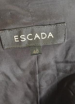 Укороченный шерстяной жакет, пиджак от бренда escada (оригинал)4 фото