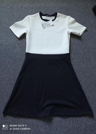 Сукня жіноча кремово-чорний oodji3 фото