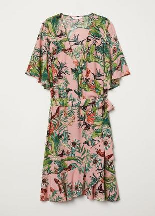 Нежное платье с рюшами в цветочный принт h&m4 фото