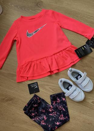 Костюм туника футболка леггинсы лосины nike оригинал 74 12 месяцев