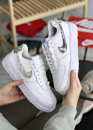 Женские кроссовки nike air force 1 pixel white 37-38-39-40