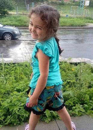 Шорты с рюшиками 100% хлопок 7