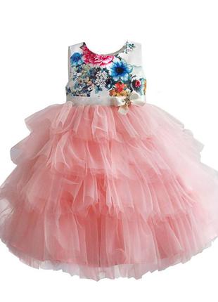 Zoe flower платье для девочки цветочные бутоны, розовый