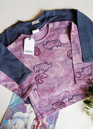 Комплект хорошеньких футболочек от next англия , 12-18 мес