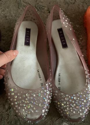 Балетки гумові сланці-балетки тапочки