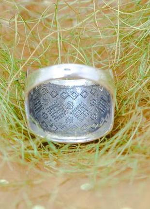 Серебряная кольца ручные работы вышиванка4 фото