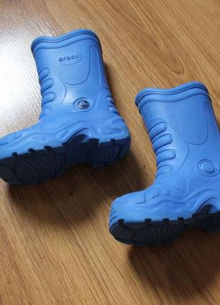 Резиновые унисекс ботинки сапоги crocs c8-9 (25-26)2 фото