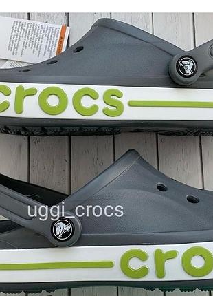 Crocs bayaband charcoal сабо чоловічі плескачі крокс 36-46
