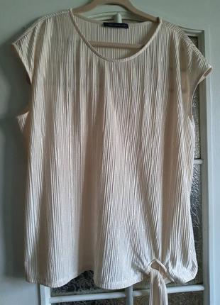 Шикарная блуза фирмы m&s, размер 52-54. женская пудровая блуза, летняя нарядная блузка,