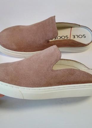 Мюлы-лоферы с верхом из замши sole / society оригиналл из сша 36,5 36