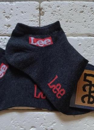 Спортивные укороченные носки серого цвета унисекс lee1 фото