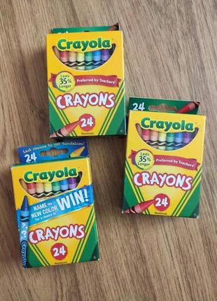 Олівці воскові crayola 24шт.