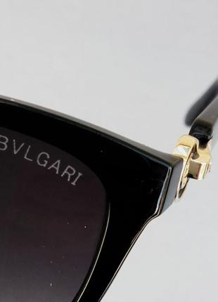 Bvlgari очки женские солнцезащитные черные с градиентом9 фото