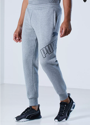 Стильні штани puma big logo men's sweatpants ( фліс )