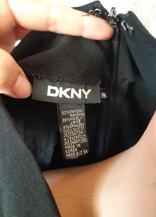 Классическое платье длинное миди бренд dkny с вырезом декольте свободного кроя брендовое3 фото