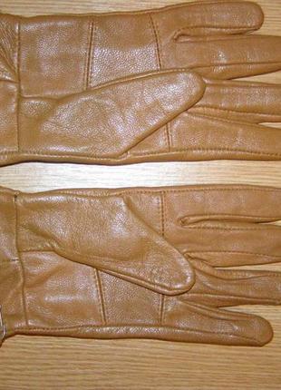 Стильные кожаные женские рукавицы3 фото