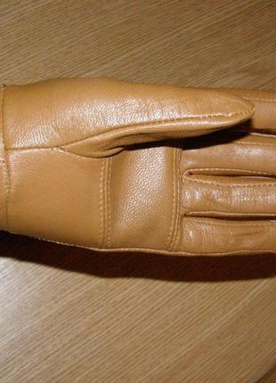 Стильные кожаные женские рукавицы4 фото