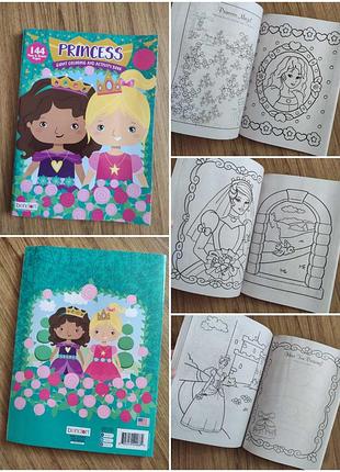 Раскраска  принцессы на английском языке