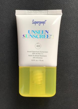 Водостойкое солнцезащитное средство supergoop unseen sunscreen spf 40 pa+++2 фото