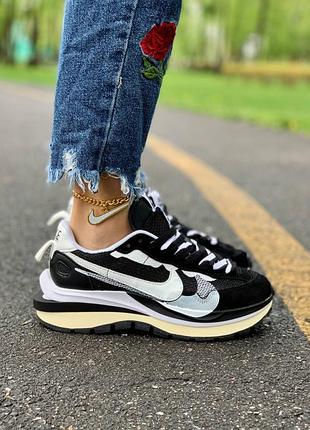 Кросівки кроссовки nike vaporwaffle sport fuschia x sacai black