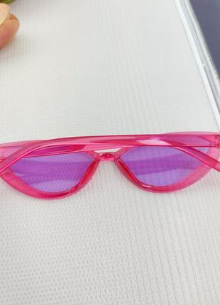 Сонцезахисні окуляри кіски лавандового кольору3 фото