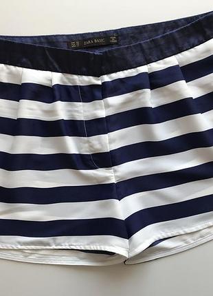 Терміново!знижки!полосатые шорты zara xs