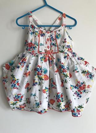Розпродаж! терміново!повітряна блузочка в квіточки на дівчинку 4-5 років