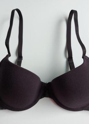 Хлопковый бюстгальтер шоколадного цвета